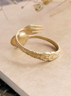 Ayatorie勺子叉子开口戒闺蜜礼物