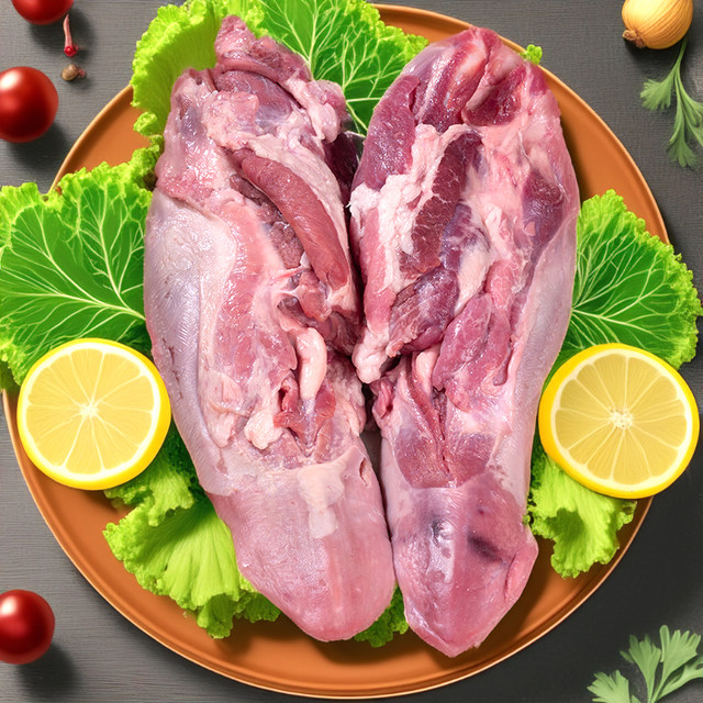 8 fresh pig tongues, quick-frozen pork tongue strips, raw pork