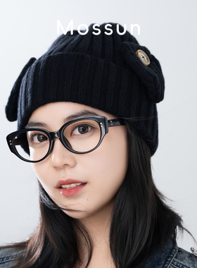 【柔软陷阱】全羊绒可爱针织帽女
