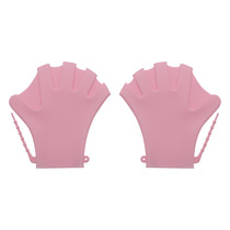 Swimming Hand Webbing Gloves Paddling Palm Pure Color Adult Paddling Silicone Gel Training Study Arms Self Swimming Adjustable Hand Webbing