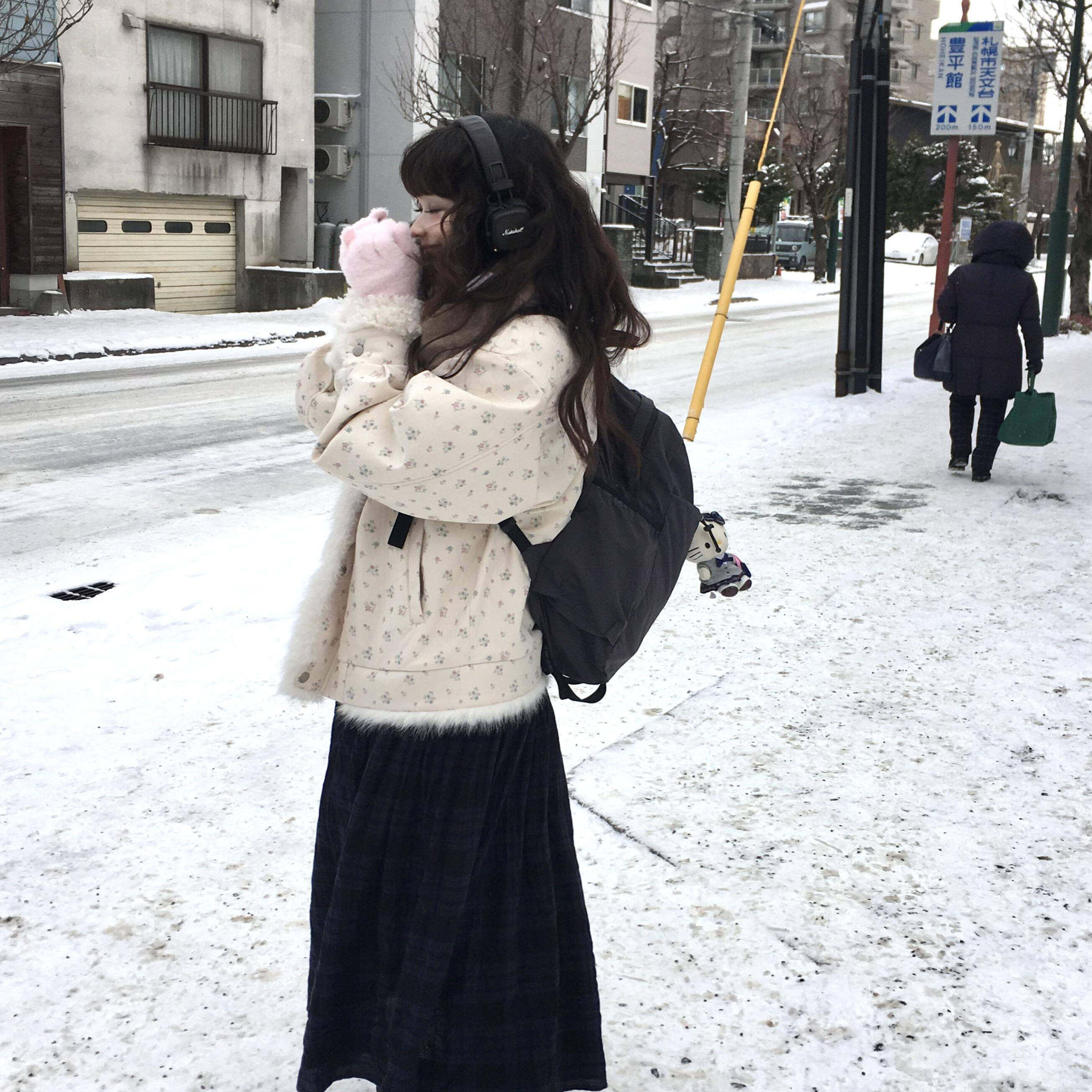 韩系甜美碎花毛领灯芯绒夹棉外套女秋冬季设计感加厚保暖棉衣棉服,淘宝优惠券,粉丝福利购,淘宝优惠卷