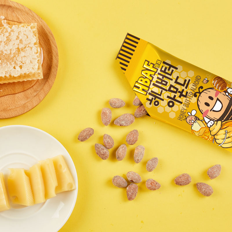 hbaf蜂蜜黄油扁桃仁芭蜂坚果每日混合巴旦木干果早餐营养休闲零食,淘宝优惠券,粉丝福利购,淘宝优惠卷