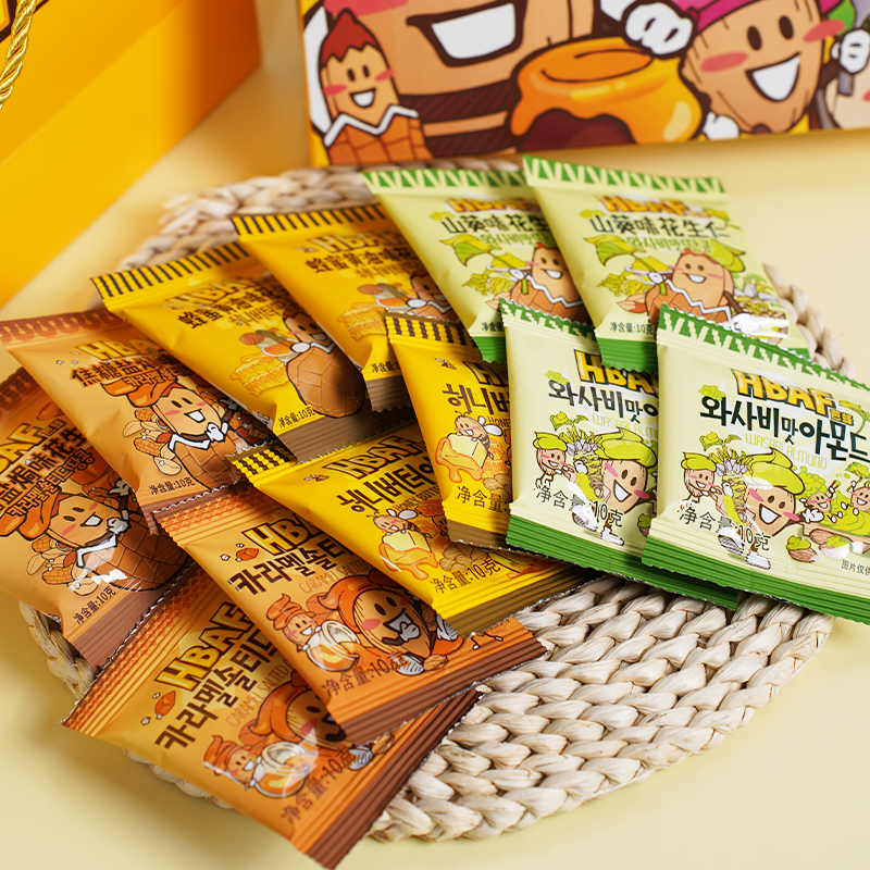 芭蜂巴旦木坚果花生欢聚礼盒休闲健康零食炒货节日礼物喜庆送礼,淘宝优惠券,粉丝福利购,淘宝优惠卷