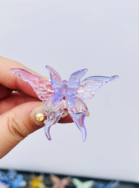 淄博琉璃蝴蝶戒指饰品仙气小众高级感闺蜜礼物拍照氛围纯手工网红