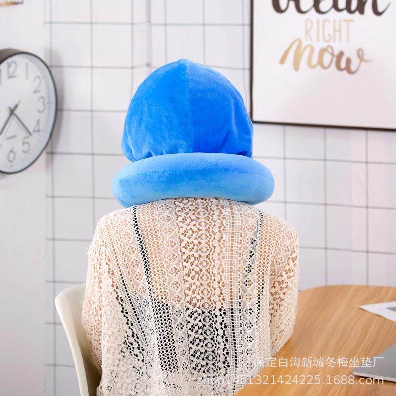 卡U颈型枕帽子连帽帽子颈枕枕头棉护颈枕椎枕午休旅行飞机枕可爱,淘宝优惠券,粉丝福利购,淘宝优惠卷