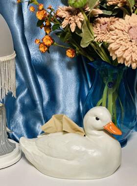 网红维尔式PQD柯子纸巾盒装饰品摆件用家客鸭厅茶几抽取卫生纸收