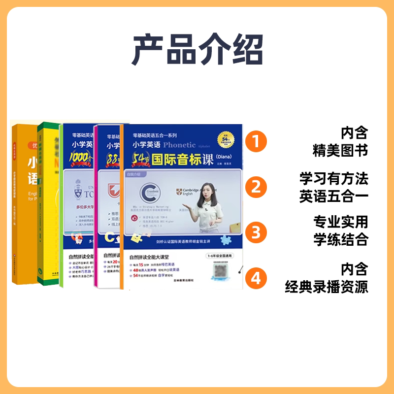 小学自然拼读全能大课堂一二三四五六年级视频国际音标自然拼读背单词英语三合一视频讲解视频课小学英语单词发音阅读语法视频详解
