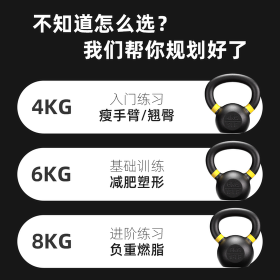 Gxmmat professional fitness kettlebell cast iron solid for men and women