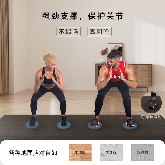 Gxmmat multi-size selection sound insulation shock absorption non-slip yoga fitness running equipment jumping rope mat