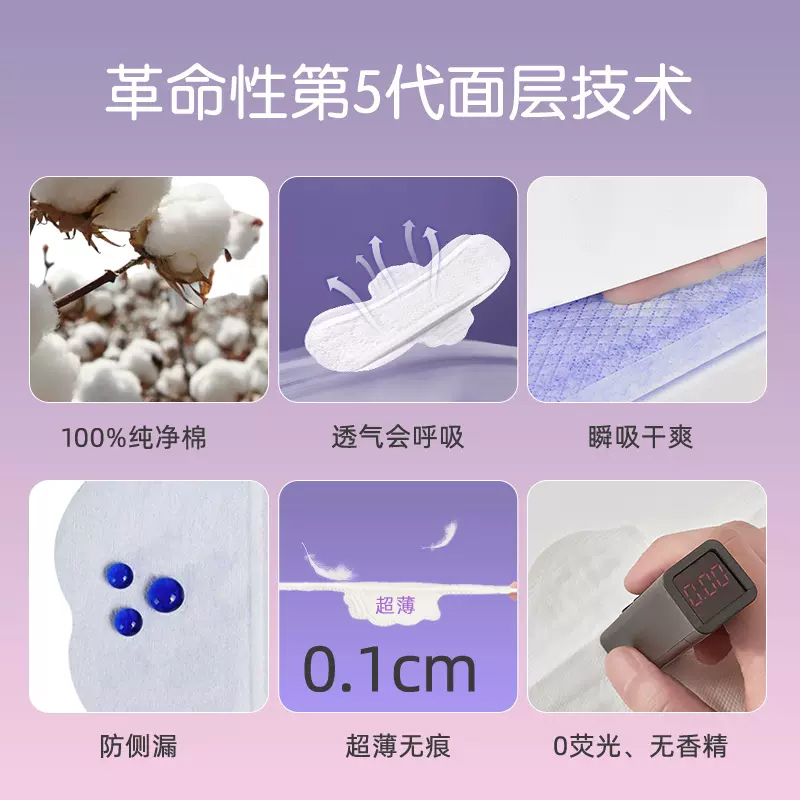 mifeTUGO医护级卫生巾94片姨妈巾护垫官方旗舰店夜日用整箱组合装