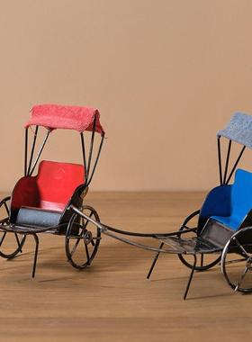 新款直销复古铁艺小飞机摩托车黄包车汽车模型装饰品摆件卧室布置