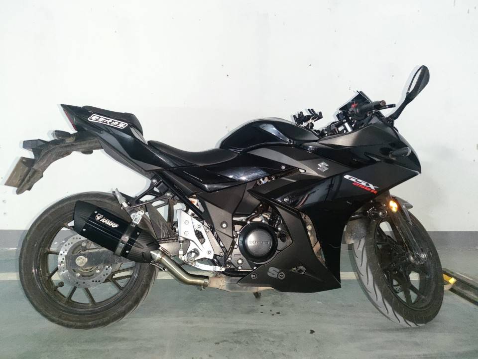 适用摩托车GSX250R排气管改装DL250中段GSX250排气消音器无损安装 - 图2