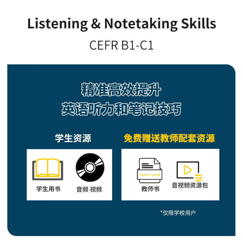 Listening and Notetaking Skills英语高阶听力与速记专项技能课程丛书托福雅思听力国际部留学必备【官方正版】NGL国家地理学习-图1