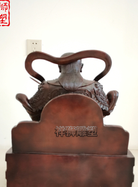 纯铜铸造真武大帝神像定制摆件