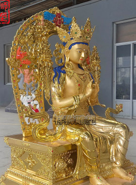 纯黄铜弥勒佛佛像铸造小型制作