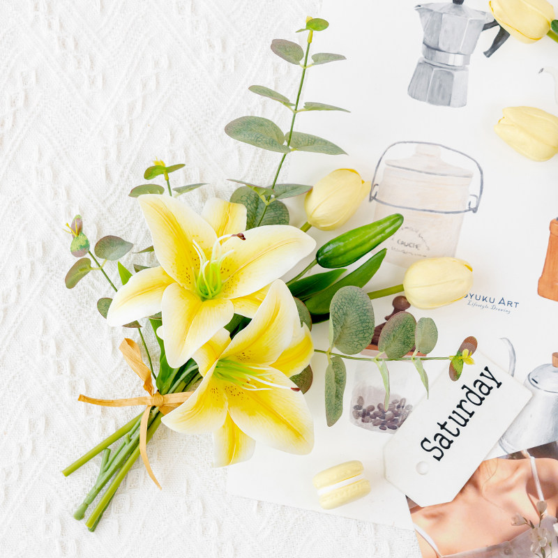 RoomTour小花束装饰花卉仿真花高档假花摆设客厅摆件餐桌插花摆花,淘宝优惠券,粉丝福利购,淘宝优惠卷