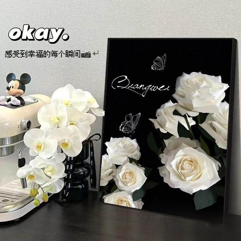 ins风高级感斗柜轻奢客厅入门玄关沙发摆挂画桌面摆台艺术装饰画,淘宝优惠券,粉丝福利购,淘宝优惠卷