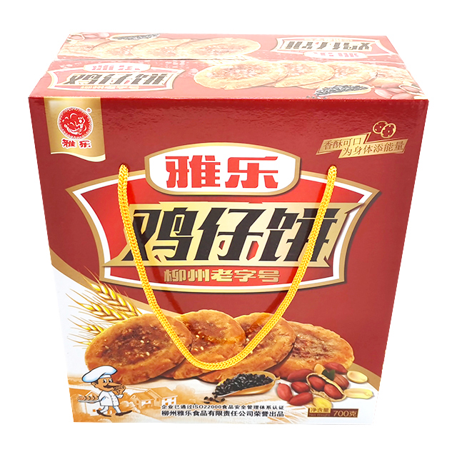 雅乐鸡仔饼柳州老字号广西特产传统手工糕点拉花饼干小吃零食办公