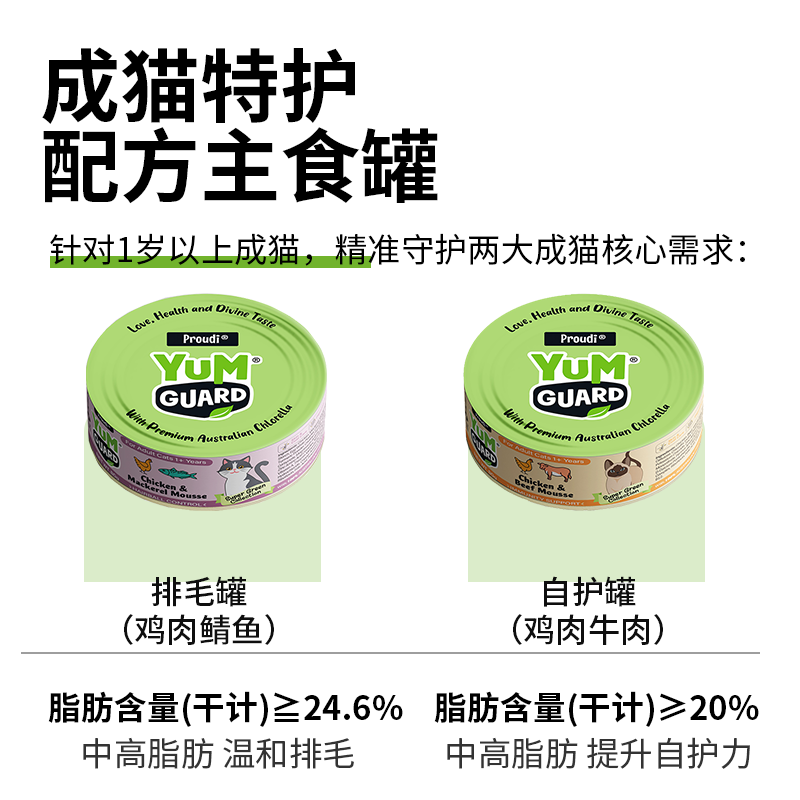 YumGuard营加进口猫罐全价主食罐幼成老猫湿粮零食补水充营养发腮,淘宝优惠券,粉丝福利购,淘宝优惠卷