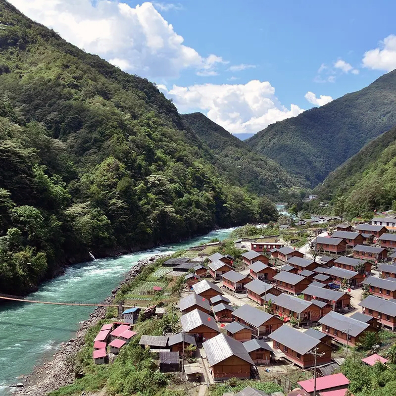 神域怒江大峡谷老姆登丙中洛秋那桶滇藏界独龙江寻坊纹面女6日游-图2