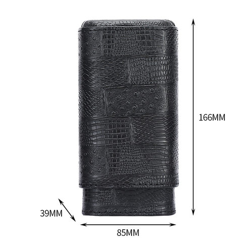 GALINER便携雪茄套雪茄烟套雪茄保湿皮套烟盒雪茄保湿盒礼盒包装 - 图1