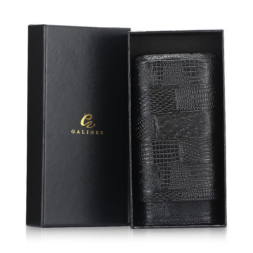 GALINER便携雪茄套雪茄烟套雪茄保湿皮套烟盒雪茄保湿盒礼盒包装 - 图2