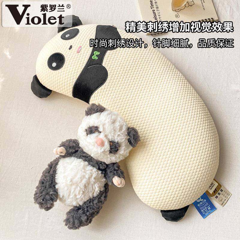 豆记12.17.12忆棉头熊猫款月亮棉枕儿童卡通慢回弹记忆豆棉护颈枕,淘宝优惠券,粉丝福利购,淘宝优惠卷