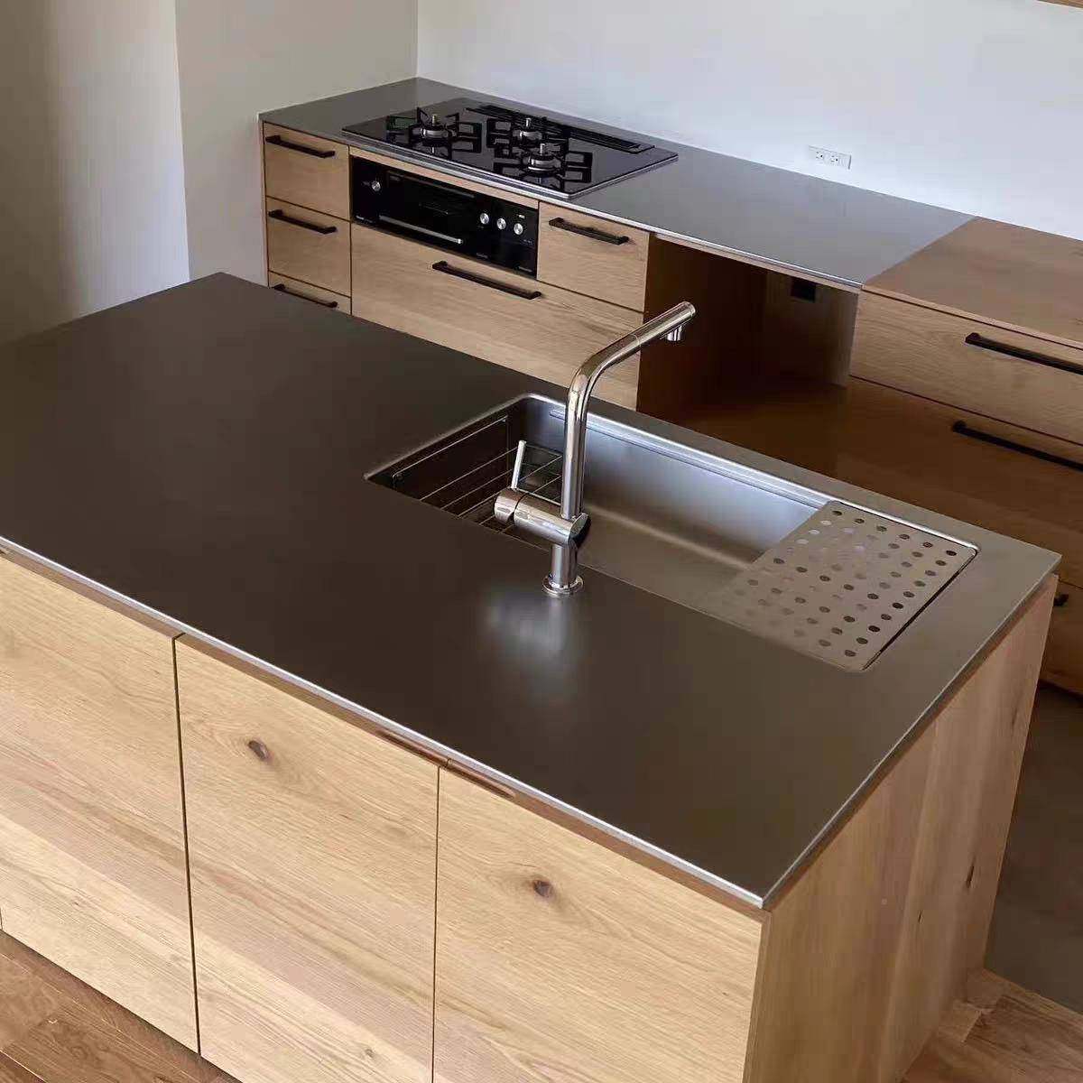 不锈钢橱橱柜定FEO制04不锈钢实厨房心拉篮3厨房柜厨房灶台一体柜,淘宝优惠券,粉丝福利购,淘宝优惠卷