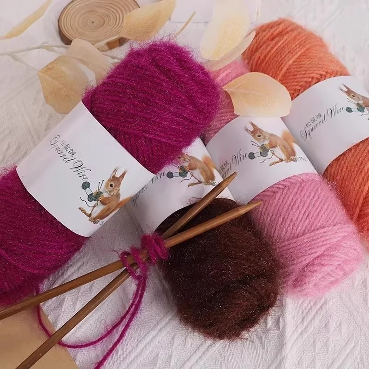 松鼠绒绒毛线中粗毛线帽子女手工织毛衣线织冬天帽子的专用线宝宝,淘宝优惠券,粉丝福利购,淘宝优惠卷