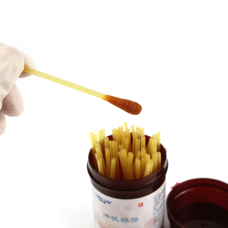 碘伏棉签棉棒消毒液医用一次性碘酒精棉球婴儿脐带皮肤伤口便携式 - 图3