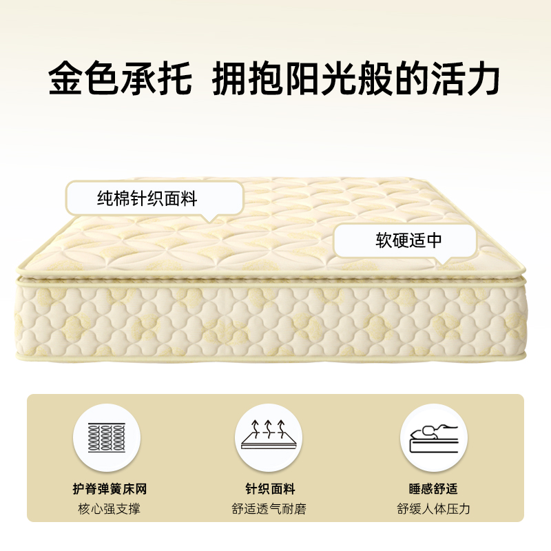 家惠床垫海南风情代棕垫家用硬纤床垫偏硬护脊无甲醛弹簧床垫定制 - 图0