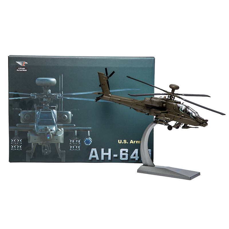 1:72AH-64D阿帕奇预警飞机模型泡沫模型仿真合金战斗机运输机模型 - 图3