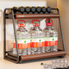 2026 new pull-out kitchen spice rack multi-functional bottle storage rack double-layer countertop storage rack