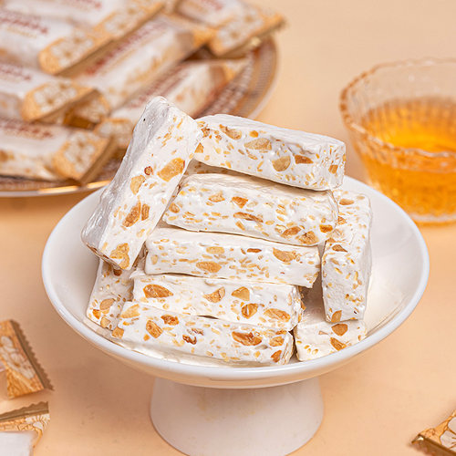 亚麻籽牛轧糖花生牛扎糖喜糖果网红休闲健康零食奶糖年货散装整箱 - 图2