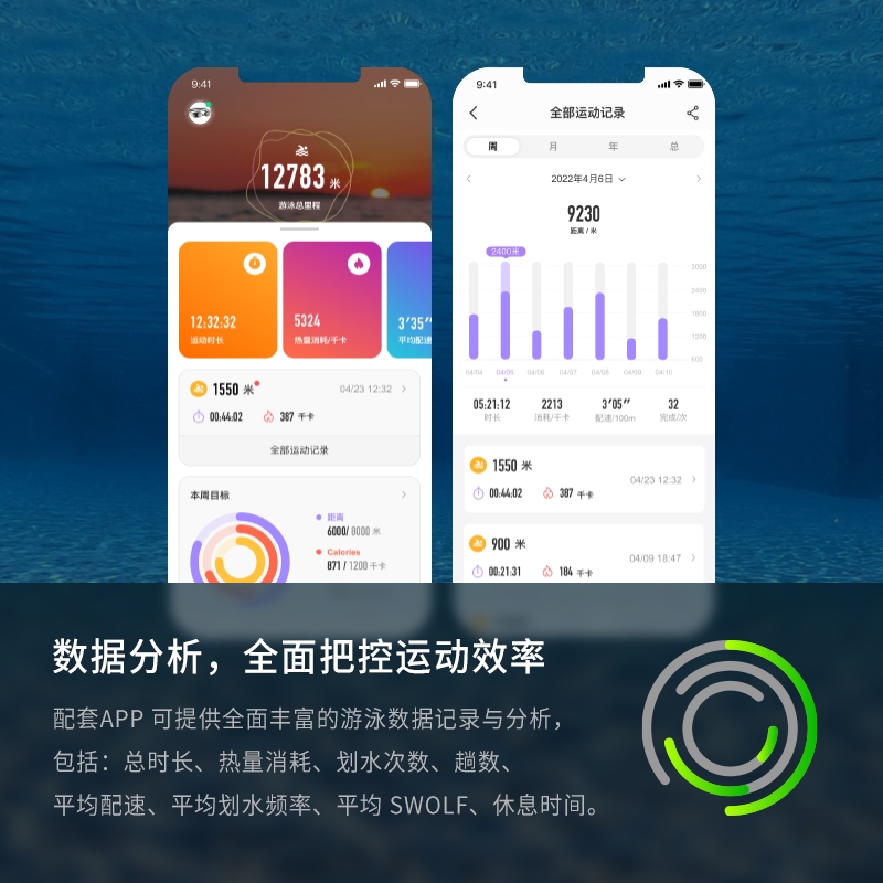 光粒Holoswim2AR智能泳鏡高清防霧防水潛水鏡專業游泳眼鏡護目鏡_光粒運動旗艦店_運動_瑜伽_健身_球迷用品