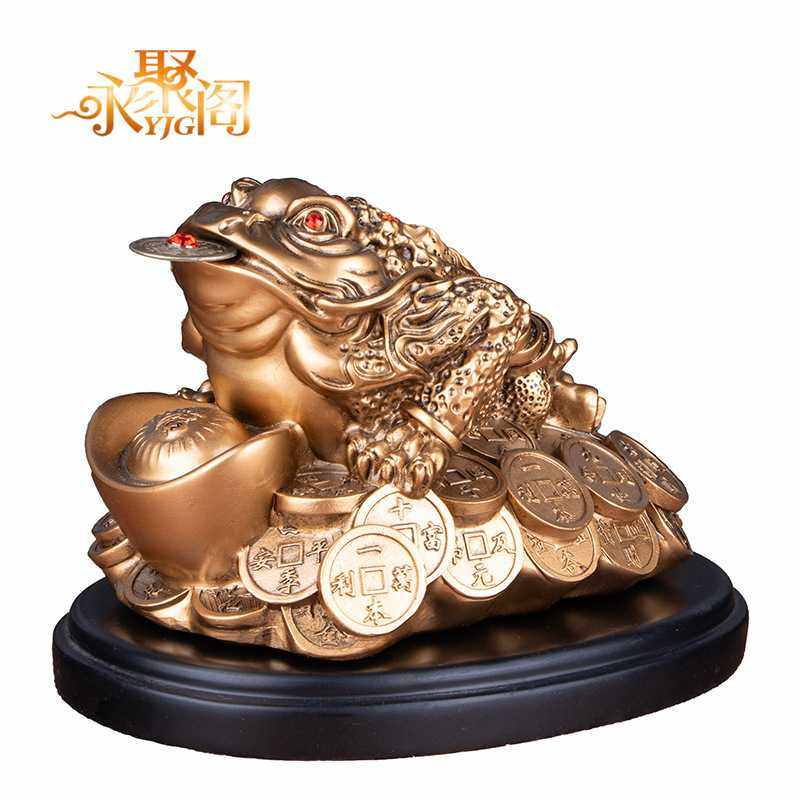 新款直销招财金蟾摆件三脚蟾蜍家居装饰店铺公司开业乔迁礼品跨境,淘宝优惠券,粉丝福利购,淘宝优惠卷