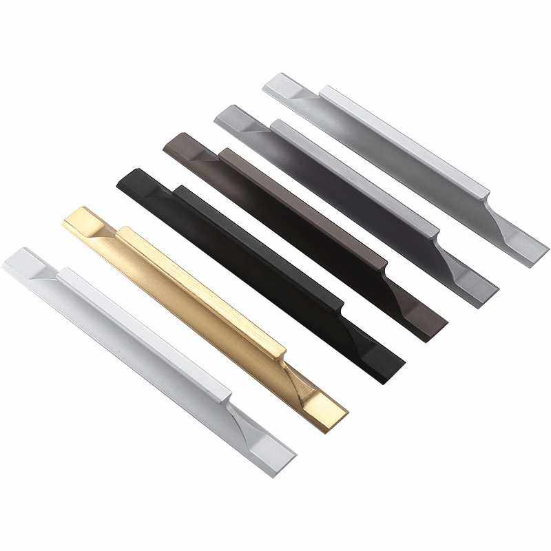 新款直销奥非加 现代简约欧式橱柜铝合金加长衣柜门把手 抽屉黑色,淘宝优惠券,粉丝福利购,淘宝优惠卷