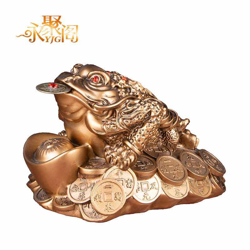 新款直销招财金蟾摆件三脚蟾蜍家居装饰店铺公司开业乔迁礼品跨境,淘宝优惠券,粉丝福利购,淘宝优惠卷
