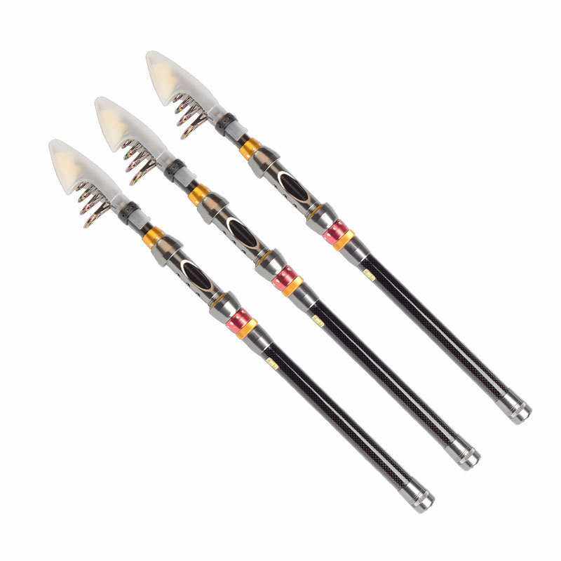 新款直销悍将伸缩短节竿超轻超短迷你碳素鱼竿跨境货源金属轮座海,淘宝优惠券,粉丝福利购,淘宝优惠卷