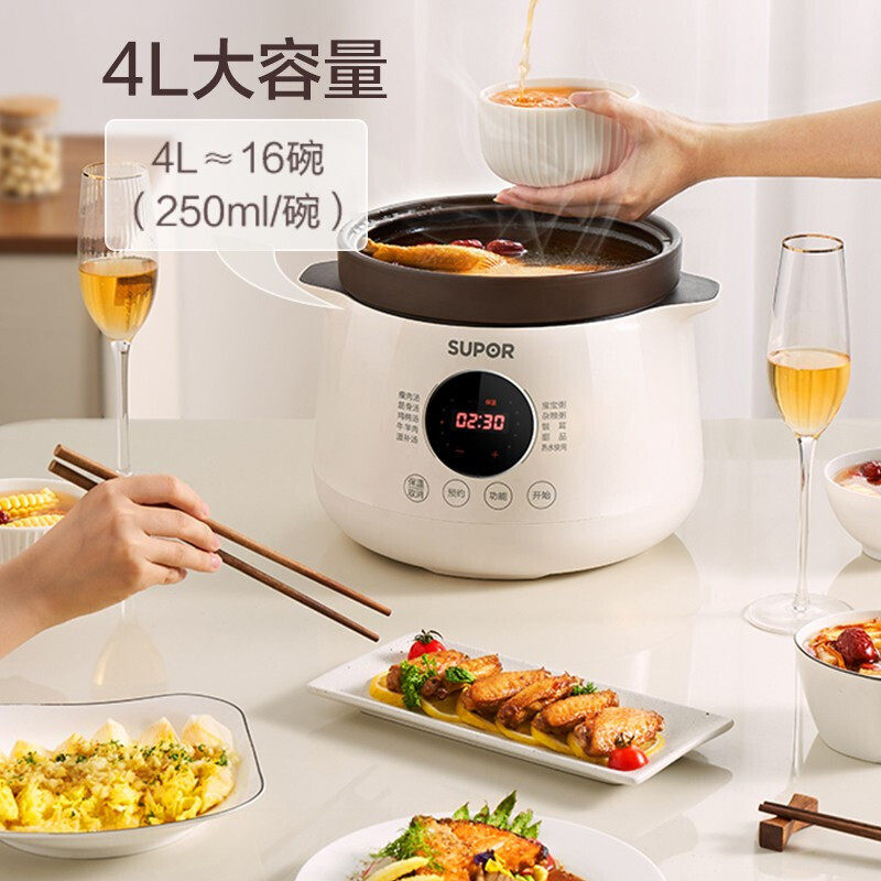  苏泊尔龙康电炖/煮粥锅/文火炉