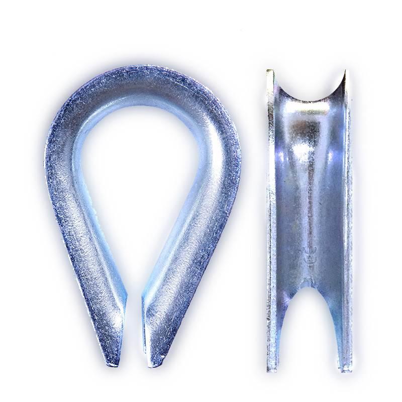 巨汇唯升重型钢丝绳镀锌套环三角环夸口鸡心环保护套M6M20M18m34 - 图3