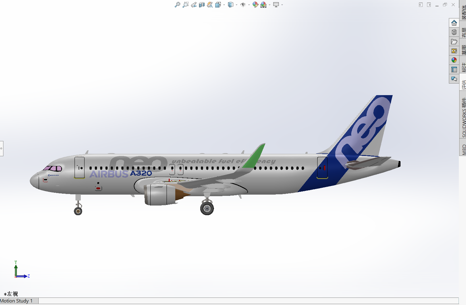 airbus a320neo空客飞机客机三维模型3D数模图纸Solidwork STPstl - 图0