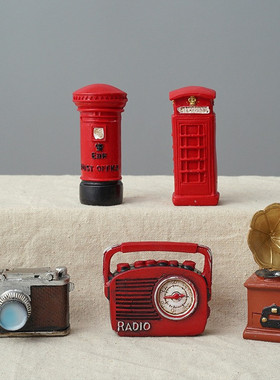 复古做旧创意树脂迷你相机钢琴打字机摆件家居装饰网店拍摄道具