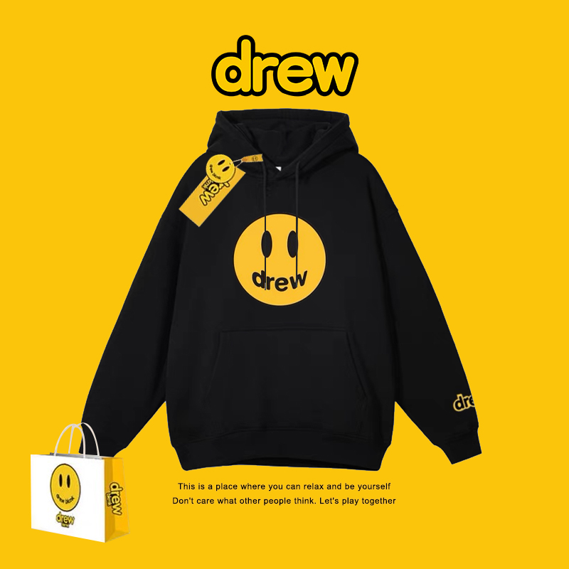 国潮联名款男女同款笑脸潮牌情侣装卫衣