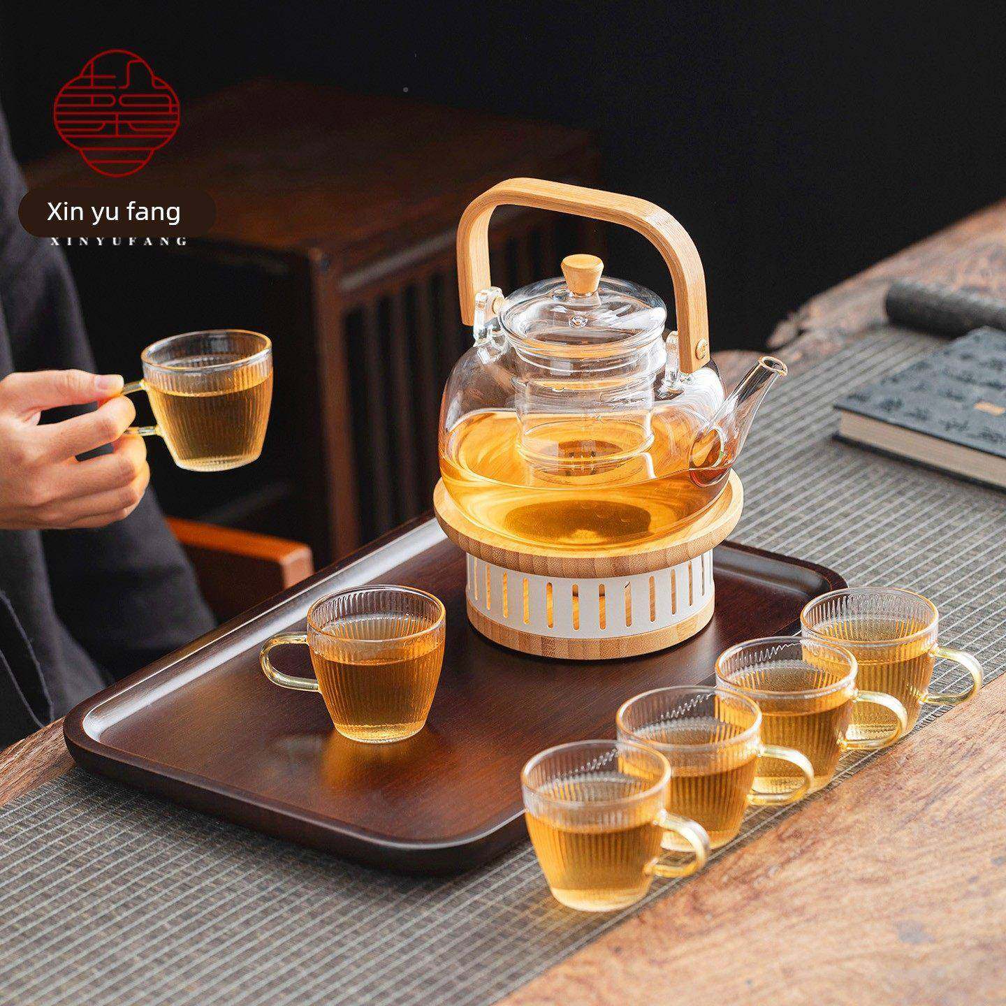 简约百搭玻璃花茶温茶UNB炉套装家壶用养生梁壶蜡提烛围炉茶煮杯,淘宝优惠券,粉丝福利购,淘宝优惠卷