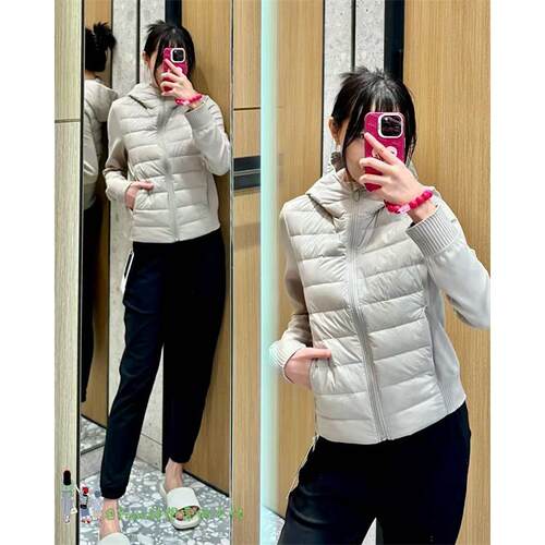 上新~From Down Ad Aroud Jacket羽绒服轻薄修身连帽保暖外套女 - 图2