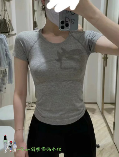 推荐~0件和无数件From 短款Swlt Race运动速干瑜伽短袖T恤女 - 图1