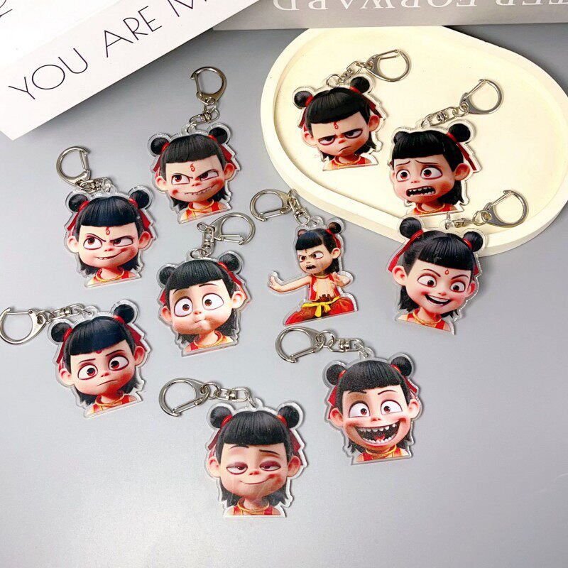 幼儿园开学小礼品爆款钥匙扣哪咤礼物全班儿童小学生奖励奖品创意