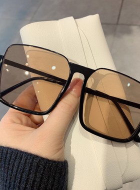 新款墨镜复古茶色街拍个性