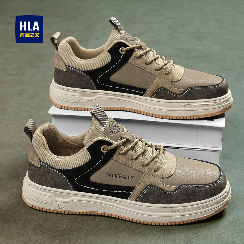 海澜之家男鞋2026新款秋冬季加绒棉鞋复古德训板鞋男士低帮休闲鞋,淘宝优惠券,粉丝福利购,淘宝优惠卷